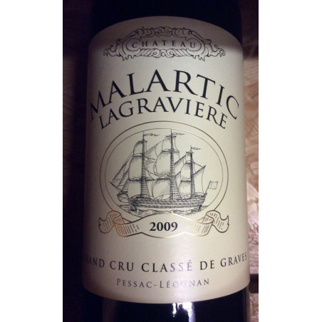 PESSAC LEOGNAN CHATEAU MALARTIC LA GRAVIERE ROUGE 2009