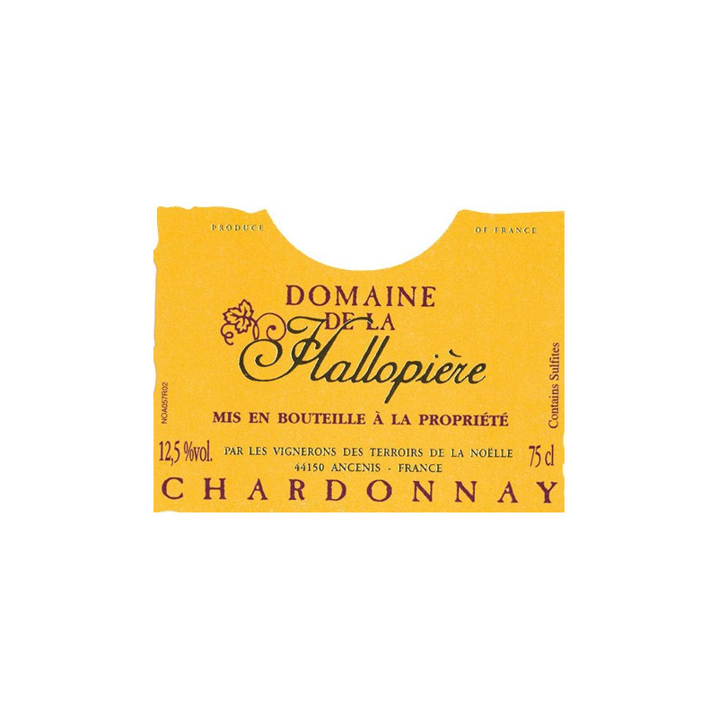 VDPDJF CHEMIN DE LA HALLOPIERE CHARDONNAY