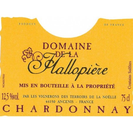 VDPDJF CHEMIN DE LA HALLOPIERE CHARDONNAY