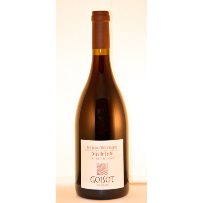 BOURGOGNE COTES D'AUXERRE ROUGE - CORPS DE GARDE - DOMAINE GOISOT 2018