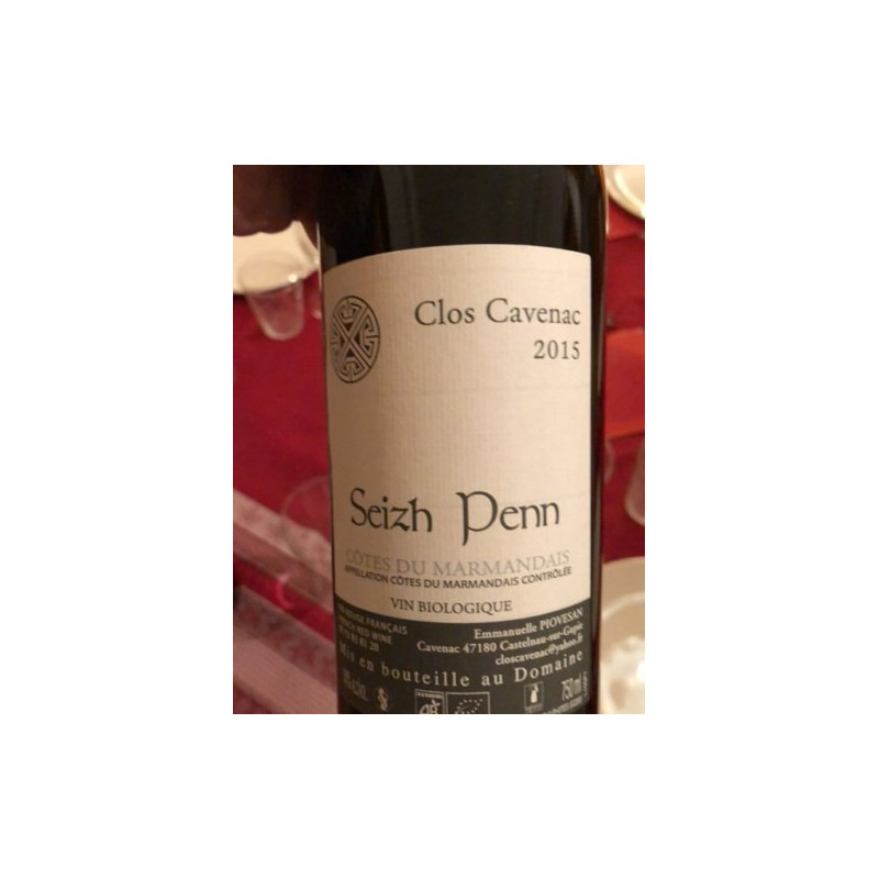 COTES DU MARMANDAIS CLOS CAVENAC - SEIZH PENN 2019